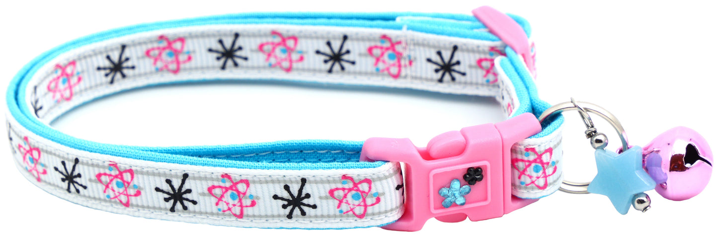 Atoms on White Cat Collar
